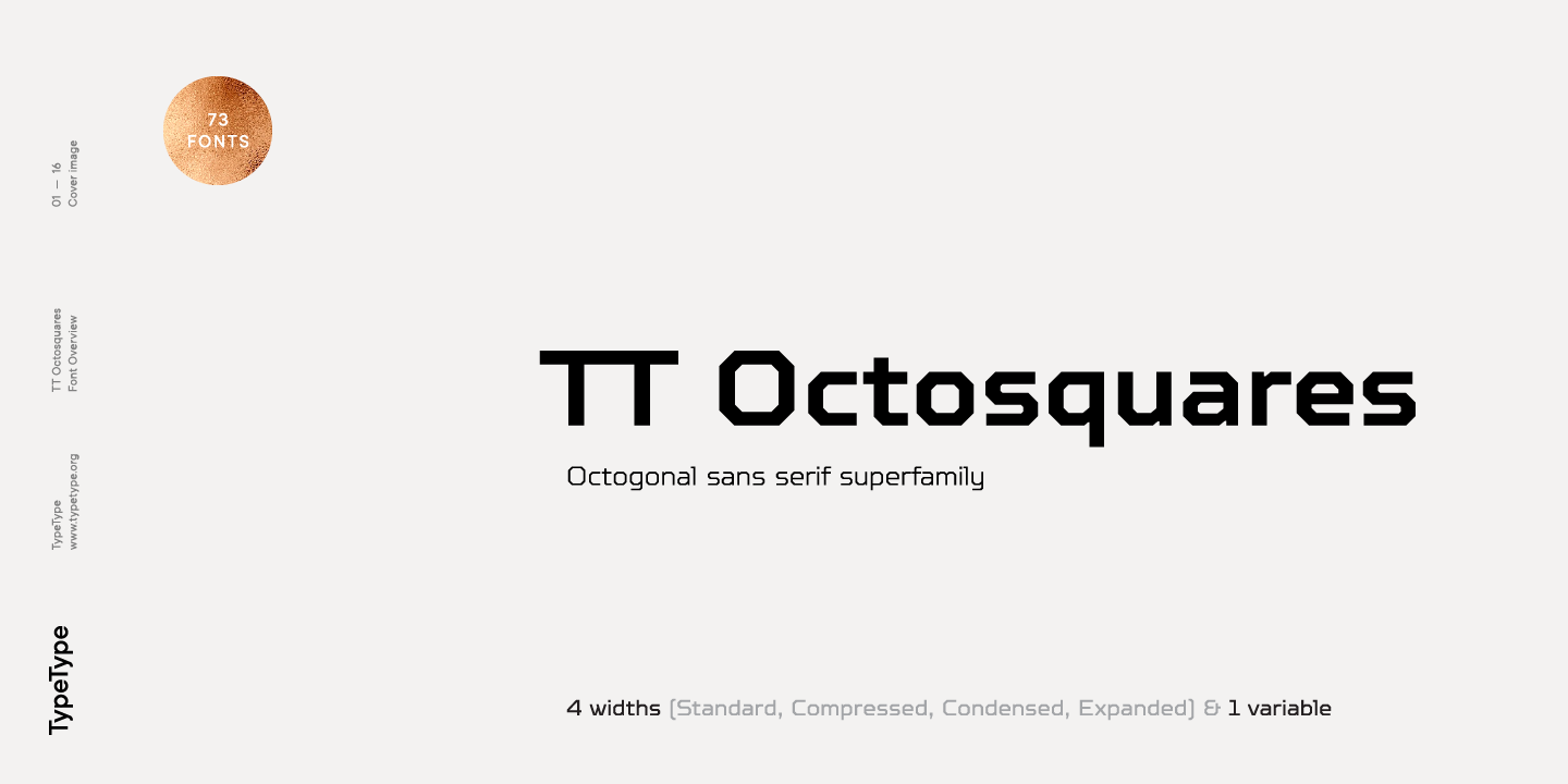 Шрифт TT Octosquares